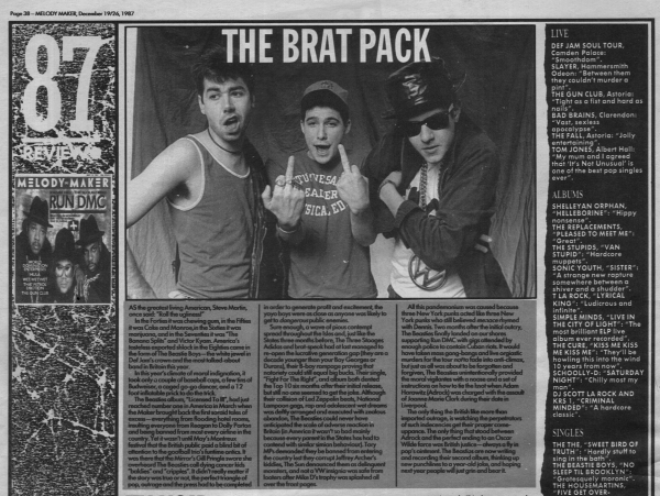 beastieboys78 Melody Maker Year-End Review December 1987